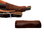 1 Stück Schnallenschoner, Riemenschoner, Riemenstrumpf - dunkelbraun, Länge: 10 cm